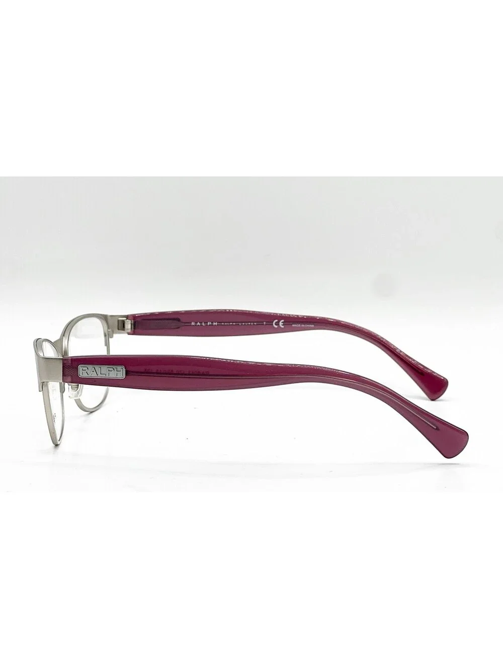 Ralph Lauren RA 6043 170 Purple Satin Silver Square Eyeglass Frames 52-15-135